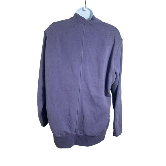 Athleta Tie Waist Cozy Cotton Cardigan XXS/XS Purple Open Front Wrap Sweater NWT - Picture 2 of 8